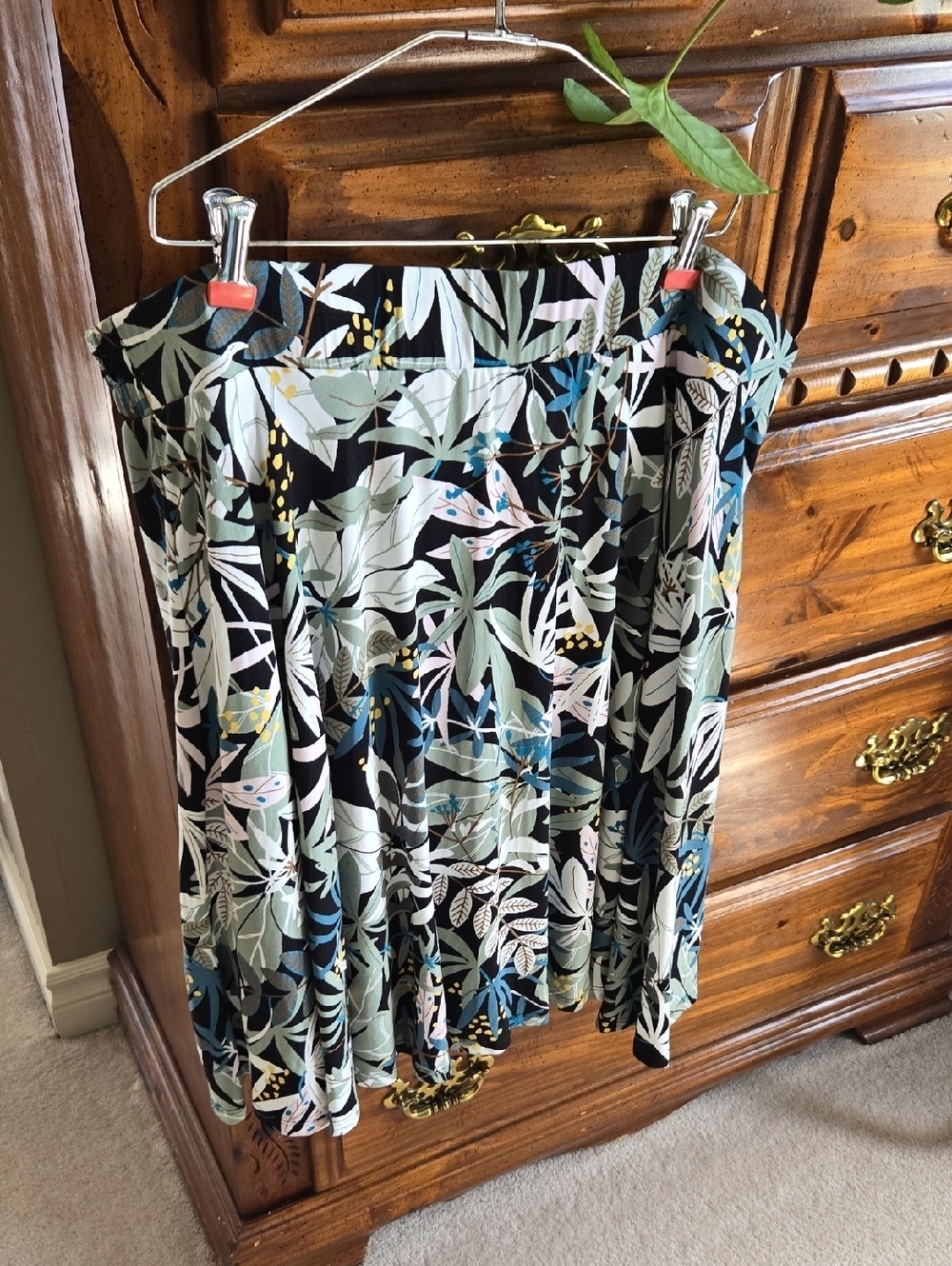 NEW Penn Tropical Fit And Flare Skirt, Lined, Size 3X